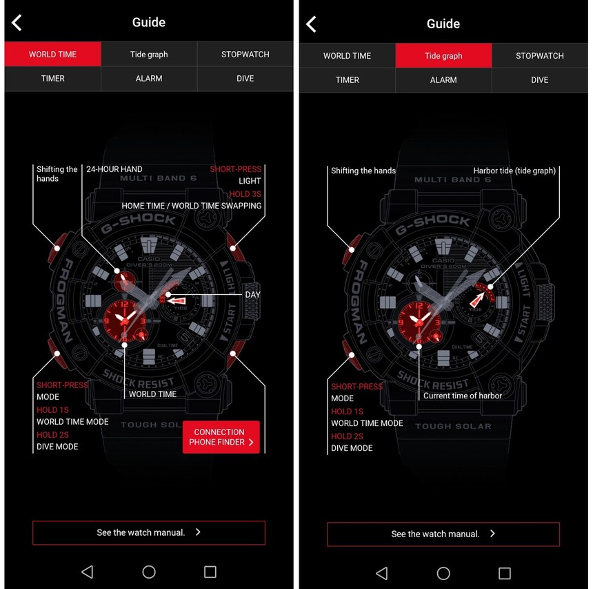 Aplikace G-Shock Connected