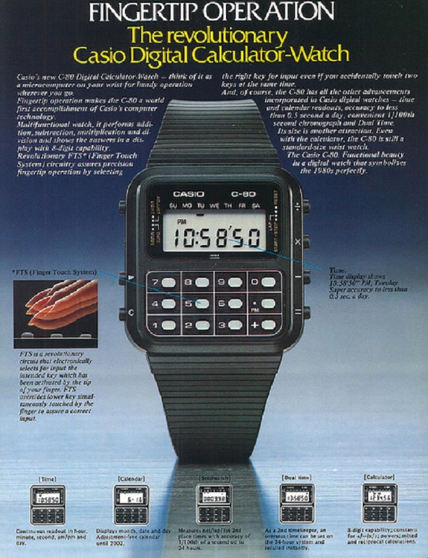 Prezentace Casio C-80 v katalogu