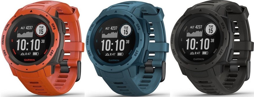 Garmin Instinct je vyráběn hned v několika barevných variantách