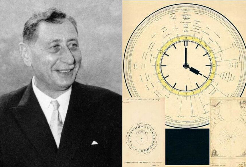 Louis Cottier a jeho patent na první hodinky se Světovým časem z roku 1931.