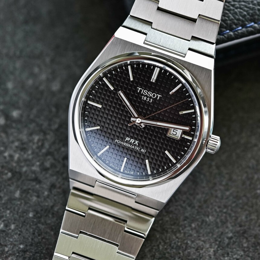 Tissot PRX Powermatic 80 budou mít zajímavě strukturovaný číselník. Zdroj: www.monochrome-watches.com/