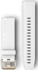 Silikonový řemínek Garmin 20mm (pro Venu, Venu Sq, Venu 2 plus aj.), bílý V1, Quick Release