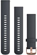 Silikonový řemínek Garmin 20mm (pro Venu, Venu Sq, Venu 2 plus aj.), modrý, Quick Release, + prodloužená část