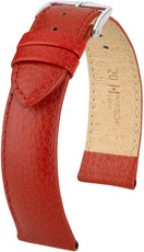 Kožený řemínek Hirsch Kansas L 01502020-2, červený, teletina, prodloužená délka