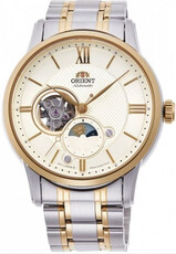 Orient Classic Sun and Moon Open Heart Automatic RA-AS0007S30B