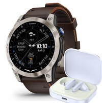 Garmin D2 Mach 1 (Premium), Oxford Brown Leather Band (+ náhradní řemínek)