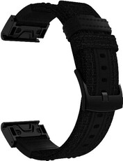 Nylonový řemínek Ricardo 26mm (pro Garmin Fenix 8/7X/6X (51mm), Tactix aj.), černý, QuickFit