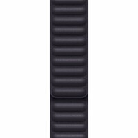 Kožený řemínek Apple (pro Apple Watch 38/40/41mm), černý, magnetický, velikost M/L