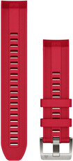 Silikonový řemínek Garmin 22mm (pro Fenix 7/6/5, Epix 2, MARQ 2 aj.), červený, QuickFit