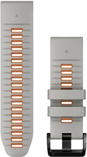 Silikonový řemínek Garmin 26mm (pro Fenix 7X/6X/5X, Tactix aj.), šedý V2, QuickFit