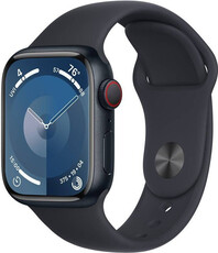 Apple Watch Series 9 GPS + Cellular 45mm Midnight Aluminium Case / Midnight Sport Band - M/L
