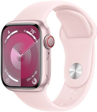 Apple Watch Series 9 GPS + Cellular 45mm Pink Aluminium Case / Light Pink Sport Band - M/L