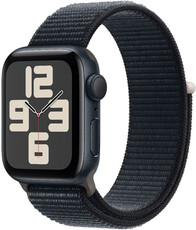 Apple Watch SE GPS 40mm Midnight Aluminium Case with Midnight Sport Loop 