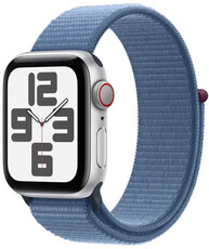 Apple Watch SE GPS + Cellular 40mm Silver Aluminium Case / Winter Blue Sport Loop