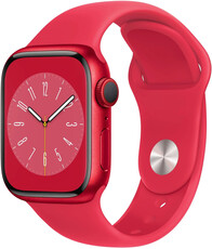 Apple Watch Series 8 GPS + Cellular 45mm hliníkové (PRODUCT)RED pouzdro s (PRODUCT)RED sportovním řemínkem