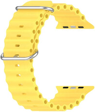 Silikonový řemínek Ricardo (pro Apple Watch 42/44/45/49mm), žlutý
