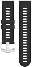 Silikonový řemínek Ricardo 18mm (pro Garmin Venu 2S, Vívoactive 4S, Forerunner 265S, Venu 3S aj.), černý, Quick Release