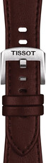 Hnědý kožený řemínek Tissot T852.049.548 pro Tissot PRX 35mm