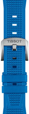 Modrý silikonový řemínek Tissot T852.049.577 pro Tissot PRX 40mm