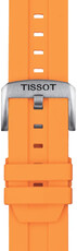 Silikonový řemínek Tissot T852.047.918 22mm, oranžový