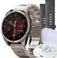 Garmin Fenix 8 AMOLED 47 mm, Exclusive Titanium Graphite Titanium Band (Premium) (+ náhradní řemínek)