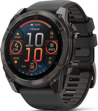 Garmin Fenix 8 AMOLED 51 mm, Sapphire Carbon Gray DLC Titanium Black