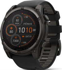 Garmin Fenix 8 SOLAR 51 mm, Sapphire Carbon Gray DLC Titanium Black