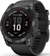 Garmin Fenix 7 PRO Sapphire Solar Gray DLC Titanium / Black Silicone Band (rozbalené)