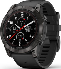 Garmin Fenix 7X PRO Sapphire Solar Gray DLC Titanium / Black Silicone Band (II. Jakost)