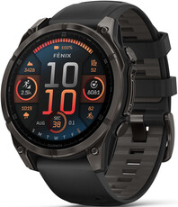 Garmin Fenix 8 AMOLED 47 mm, Sapphire Carbon Gray DLC Titanium Black (rozbalené)