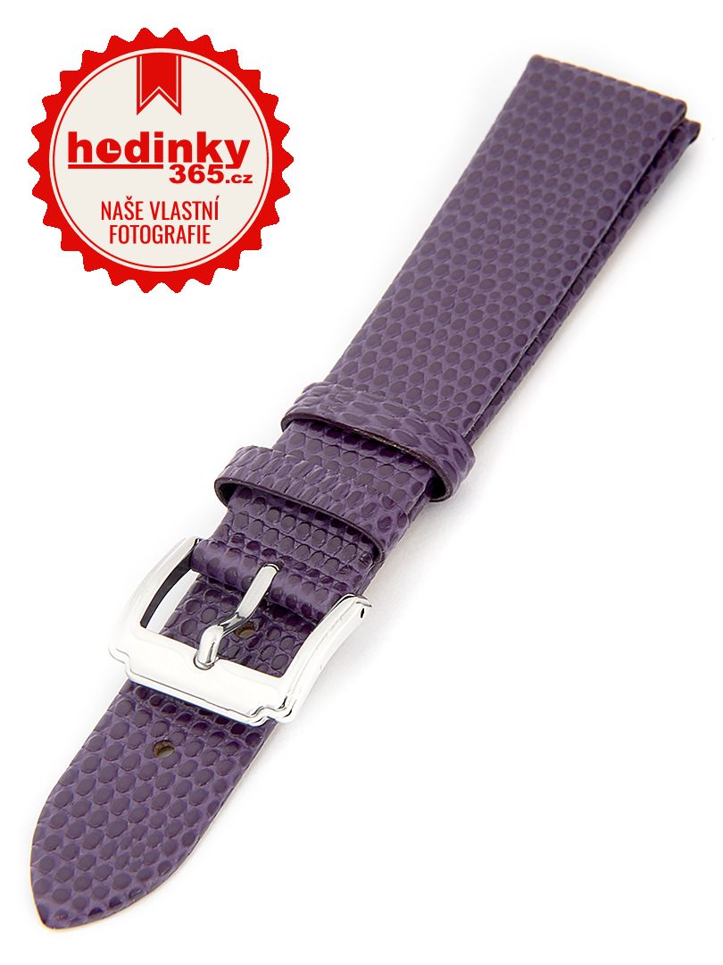 Dámský kožený fialový řemínek k hodinkám HYP-02-VIOLET 12 mm