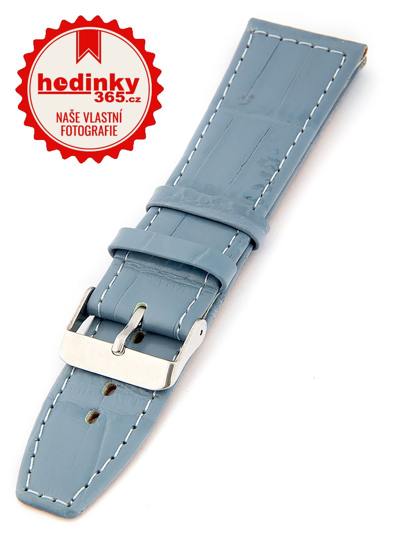 Dámský kožený modrý řemínek k hodinkám W-309-J