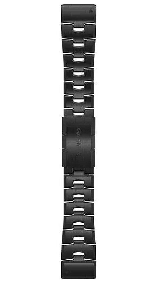 Titanový náramek Garmin 26mm (Fenix 7X/6X/5X, Tactix aj.), černý, QuickFit