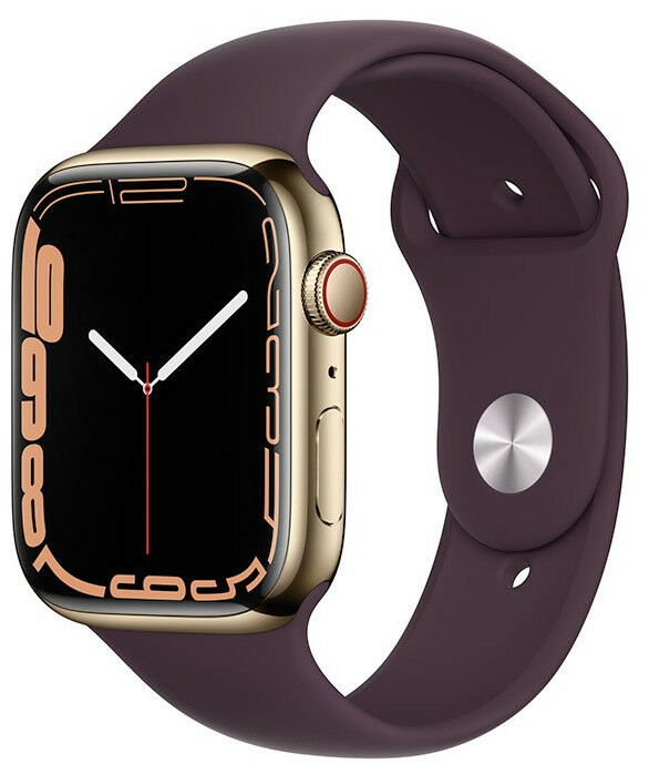 Apple Watch Series 7 GPS + Cellular, 45mm, pouzdro ze zlaté oceli