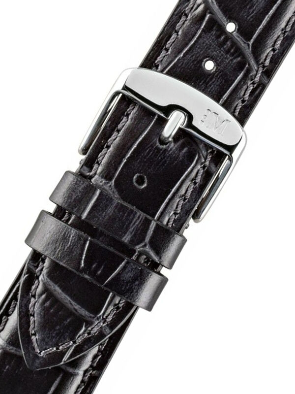 Černý kožený řemínek Morellato Modigliani 4807B95.019 M 18 mm