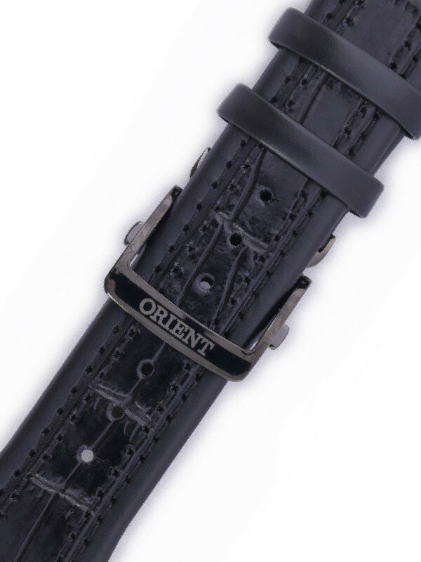Řemínek Orient UDDHS0B, kožený černý, černá přezka (pro model CEZAE)