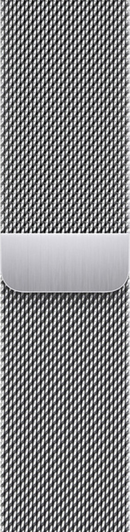 Ocelový náramek Apple (pro Apple Watch 38/40/41mm), stříbrný, milánský, magnetický