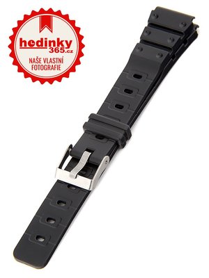 Unisex plastový černý řemínek k hodinkám P019