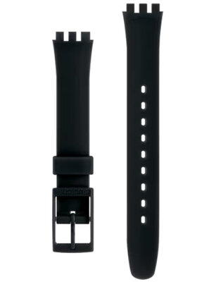 Silikonový řemínek Swatch ALB170C 12mm (pro Swatch), černý