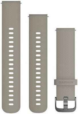 Silikonový řemínek Garmin 20mm (pro Venu, Venu Sq, Venu Sq 2, Venu 2 plus aj.), béžový, Quick Release