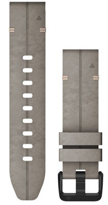 Kožený řemínek Garmin 20mm (pro Fenix 7S/6S/5S), šedý, QuickFit