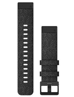 Nylonový řemínek Garmin 20mm (pro Fenix 7S/6S/5S), černý V1, QuickFit