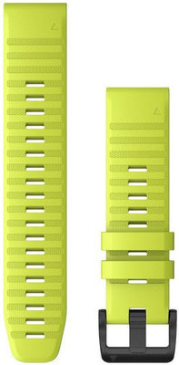 Silikonový řemínek Garmin 22mm (pro Fenix 7/6/5, Epix 2, MARQ aj.), žlutý, QuickFit