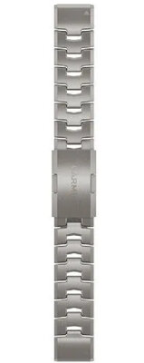 Titanový náramek Garmin 22mm (pro Fenix 7/6/5, Epix 2 aj.), stříbrný, QuickFit