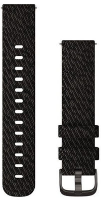 Nylonový řemínek Garmin 20mm (pro Venu, Venu Sq, Venu 2 plus aj.), černý, Quick Release