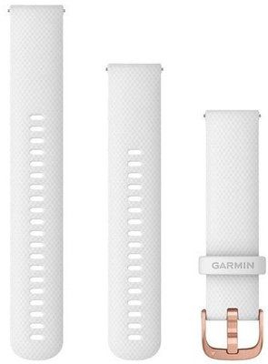 Silikonový řemínek Garmin 20mm (pro Venu, Venu Sq, Venu 2 plus aj.), bílý V1, Quick Release, + prodloužená část