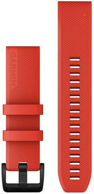 Silikonový řemínek Garmin 22mm (pro Fenix 7/6/5, Epix 2 aj), červený, QuickFit