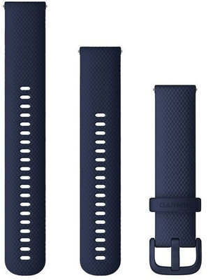 Silikonový řemínek Garmin 20mm (Venu, Venu Sq, Venu 2 plus aj.), modrý V3, Quick Release + prodloužená část