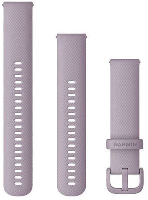 Silikonový řemínek Garmin 20mm (Venu, Venu Sq, Venu Sq 2, Venu 2 plus aj.), fialový V2, Quick Release + prodloužená část