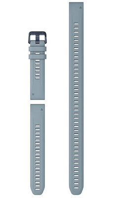 Silikonový řemínek Garmin 20mm (pro Garmin Fenix 8/7S/6S (43mm), aj.), modrý, QuickFit + prodloužená část